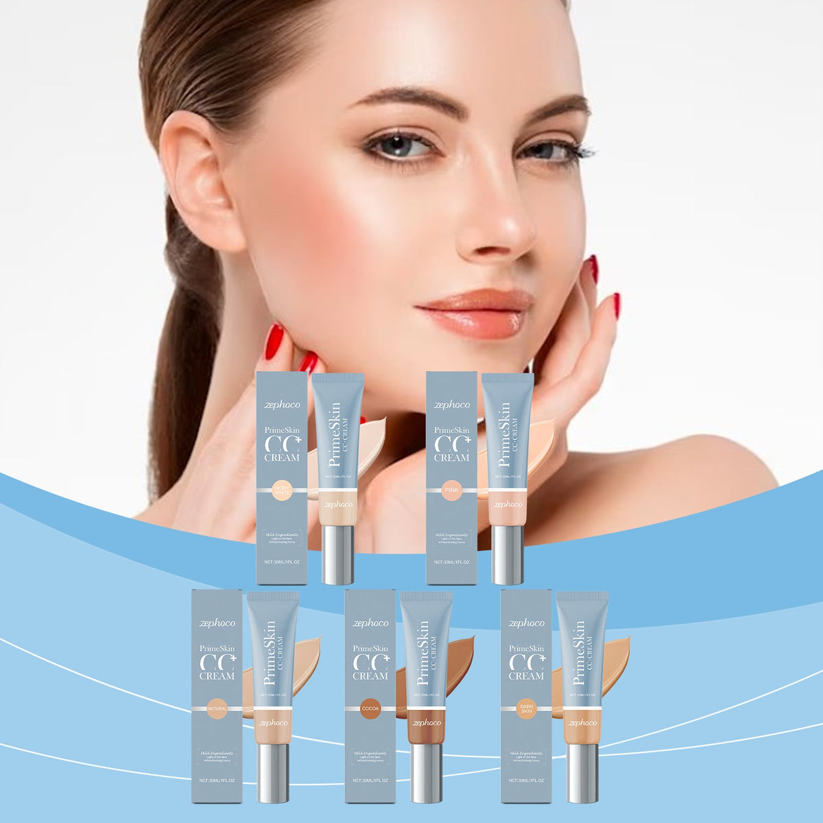 Lightweight Liquid Foundation for Hydrated Natural Makeup