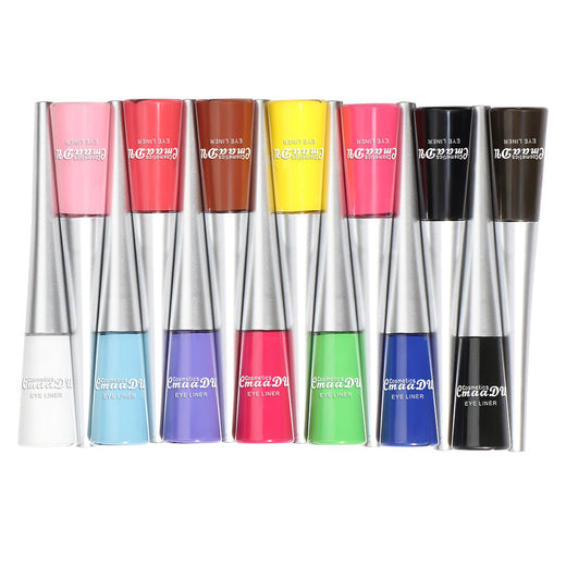 14-Color Liquid Eyeliner Set for Graphic Eye Looks