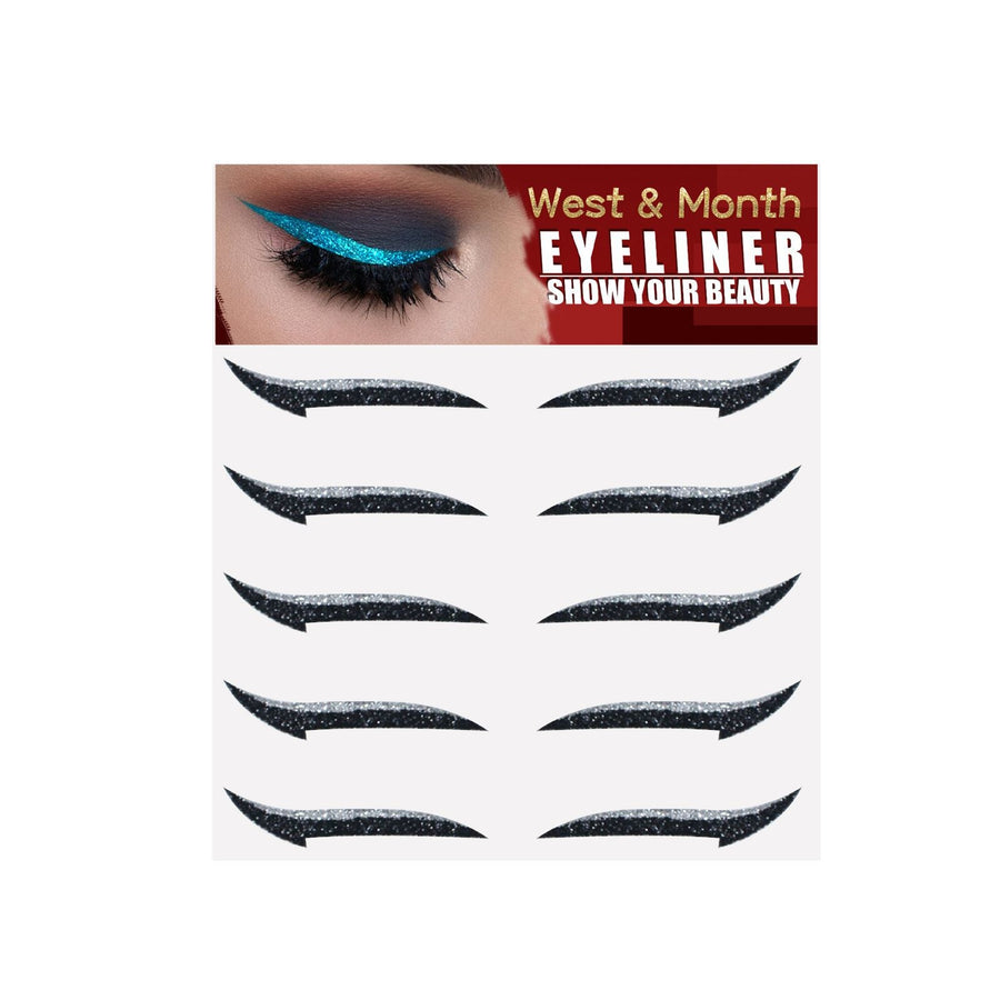 Self-Adhesive Glitter Eyeliner Wings for Bold Eyes