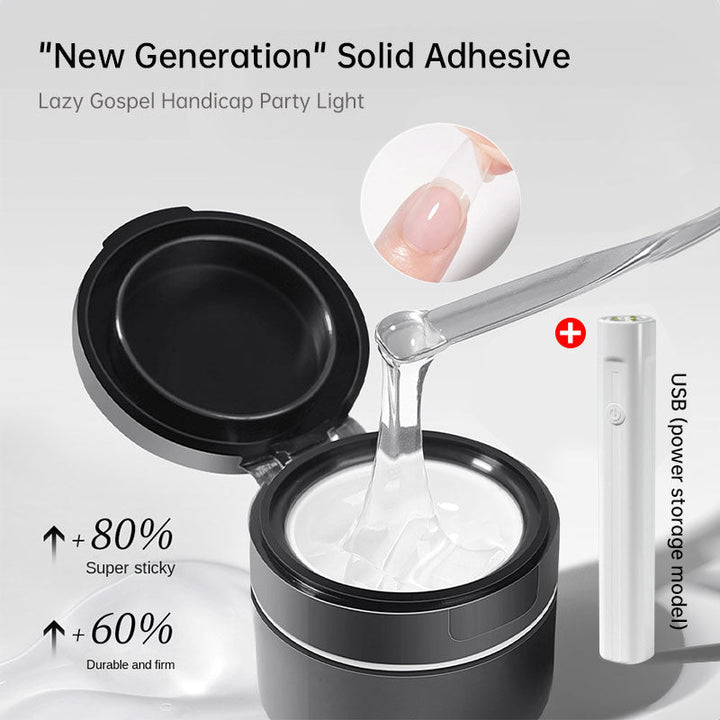Solid Nail Adhesive — 50% Stronger Hold, 40% Longer Wear