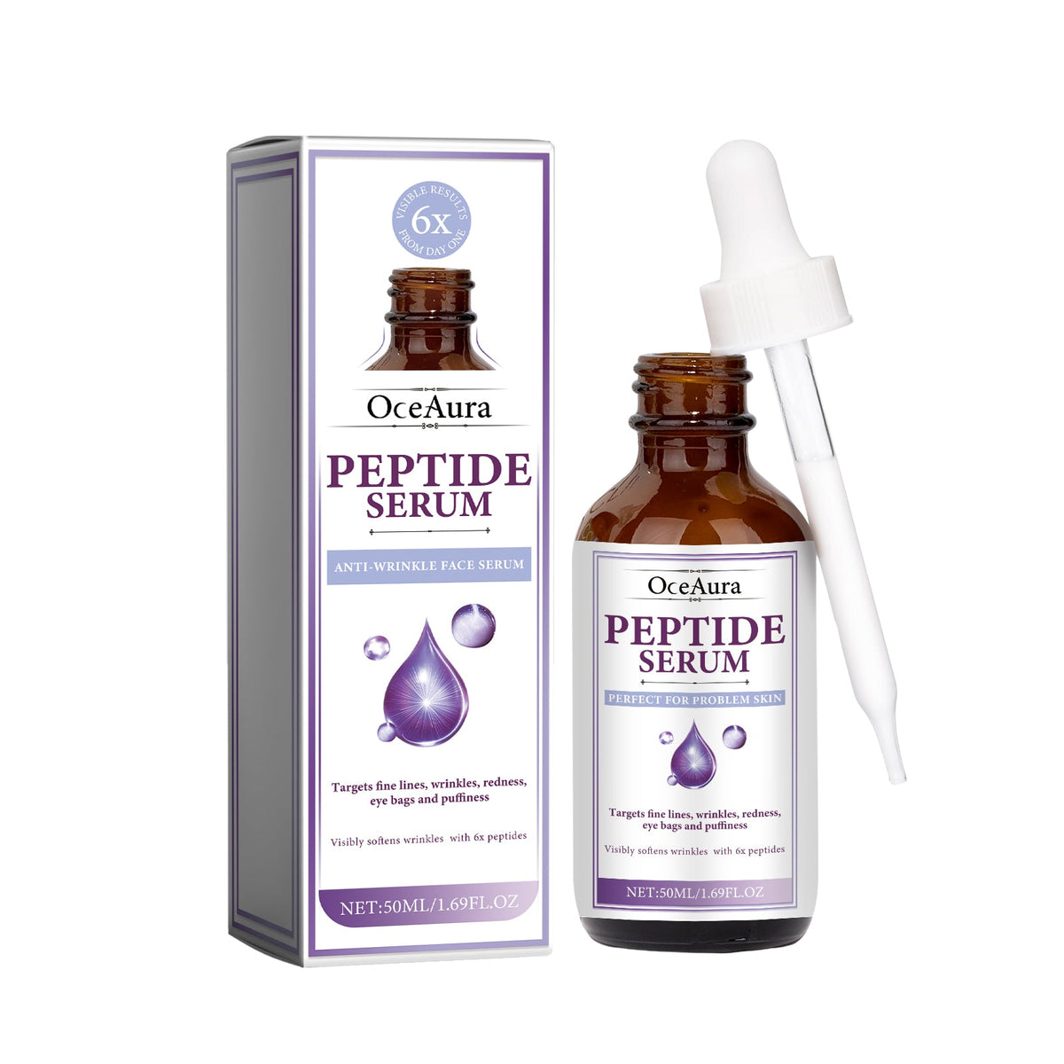 Peptide Serum for Wrinkles, Fine Lines & Puffiness