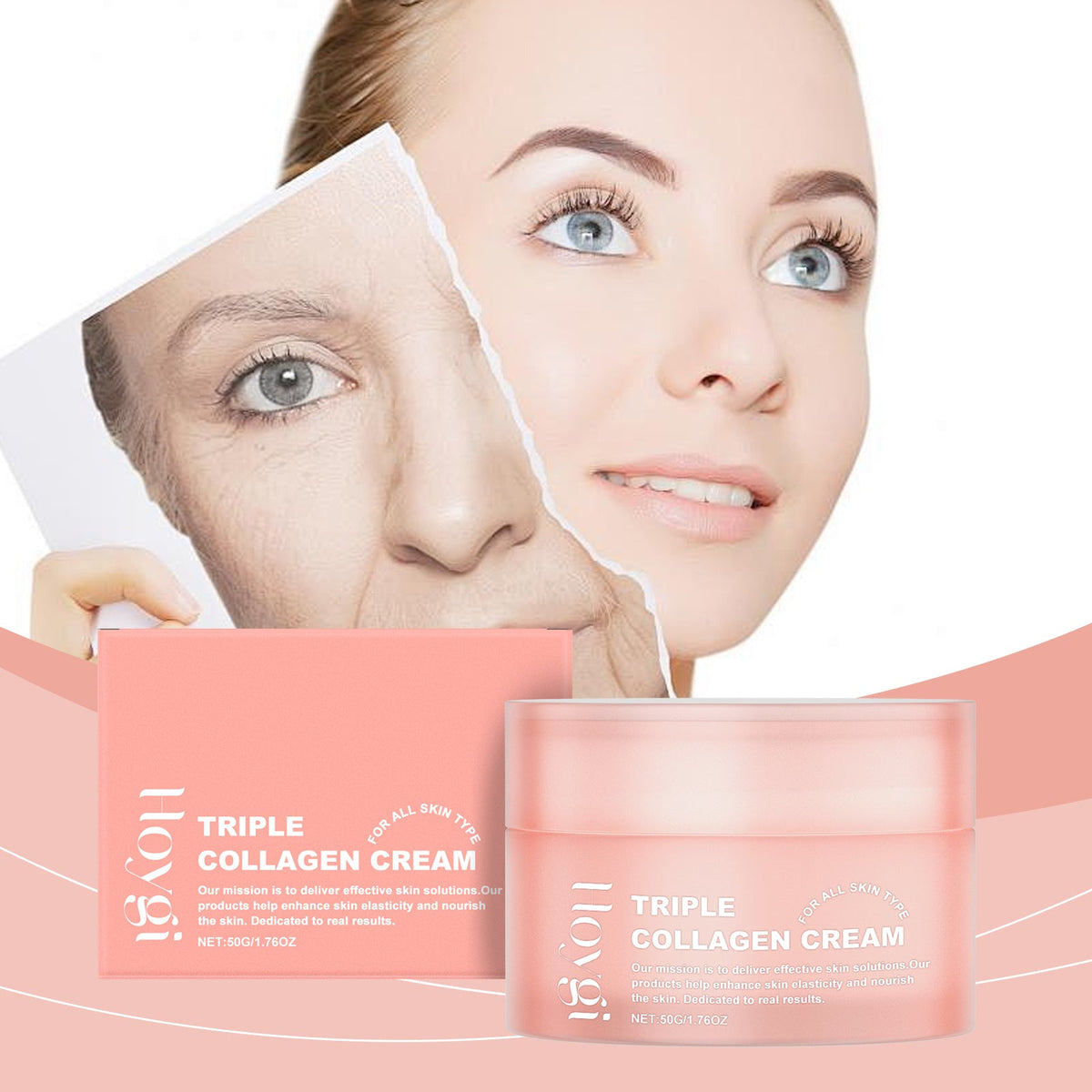 Collagen Face Cream for Dry Skin — Deep Hydration & Firmness