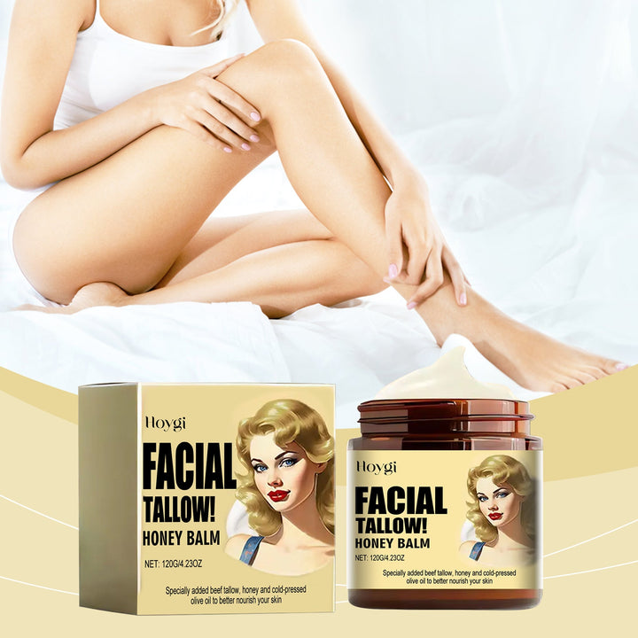 Tallow Honey Balm for Dry, Reactive Skin Relief