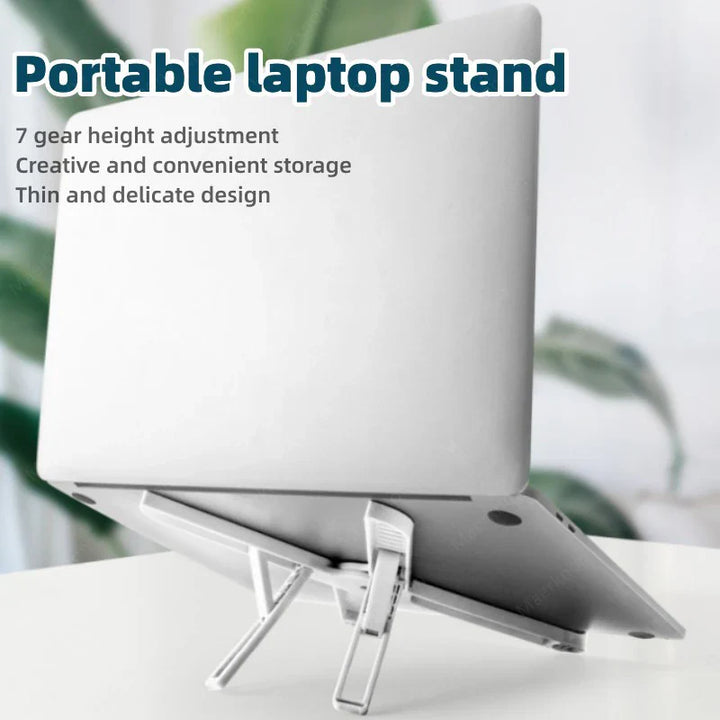 Laptop Stand — Ergonomic Height Adjustable Cooling Riser