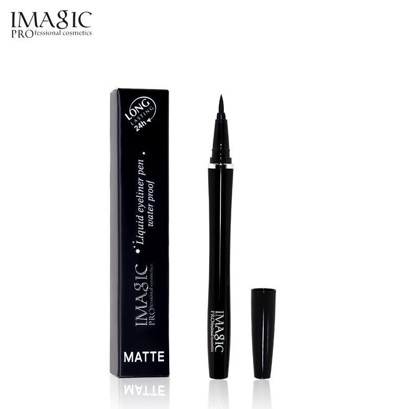 IMAGIC Professional Waterproof Liquid Eyeliner box and pen with cap displayed against white background