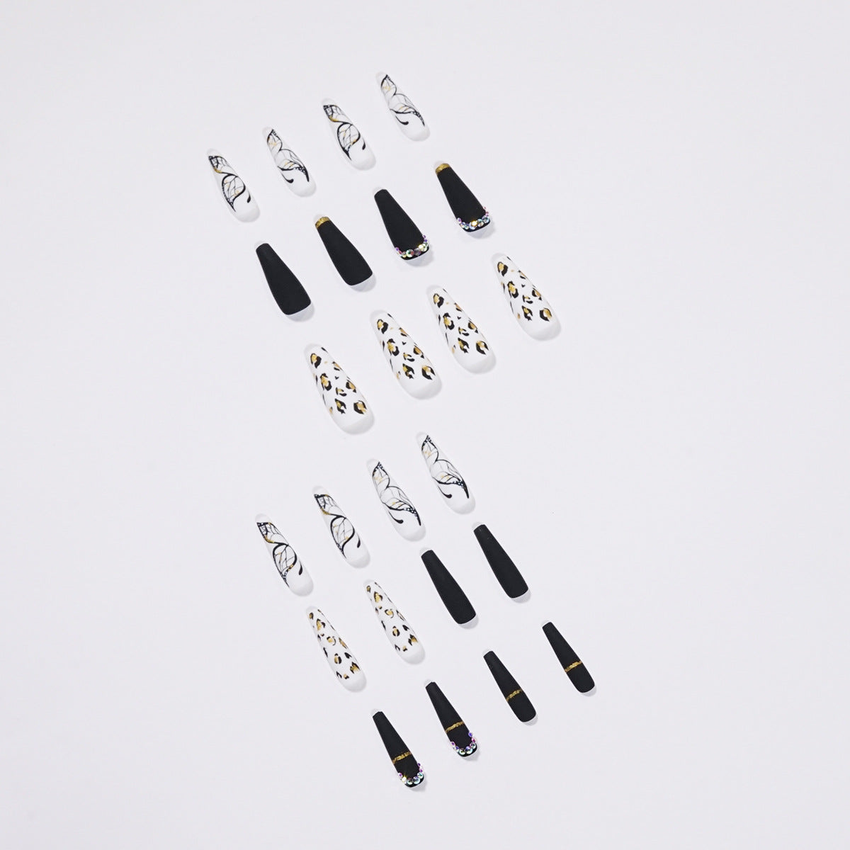 Butterfly Leopard Press-On Nails for Bold Statement Style