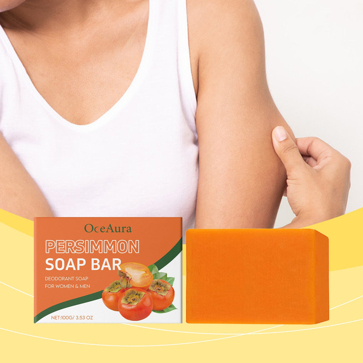 Persimmon Bath Soap for Deep Pore Cleansing & Glow