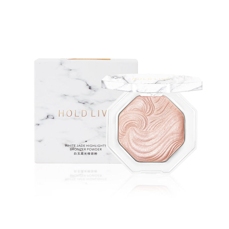 White Jade Highlighter Palette for Radiant Champagne Glow
