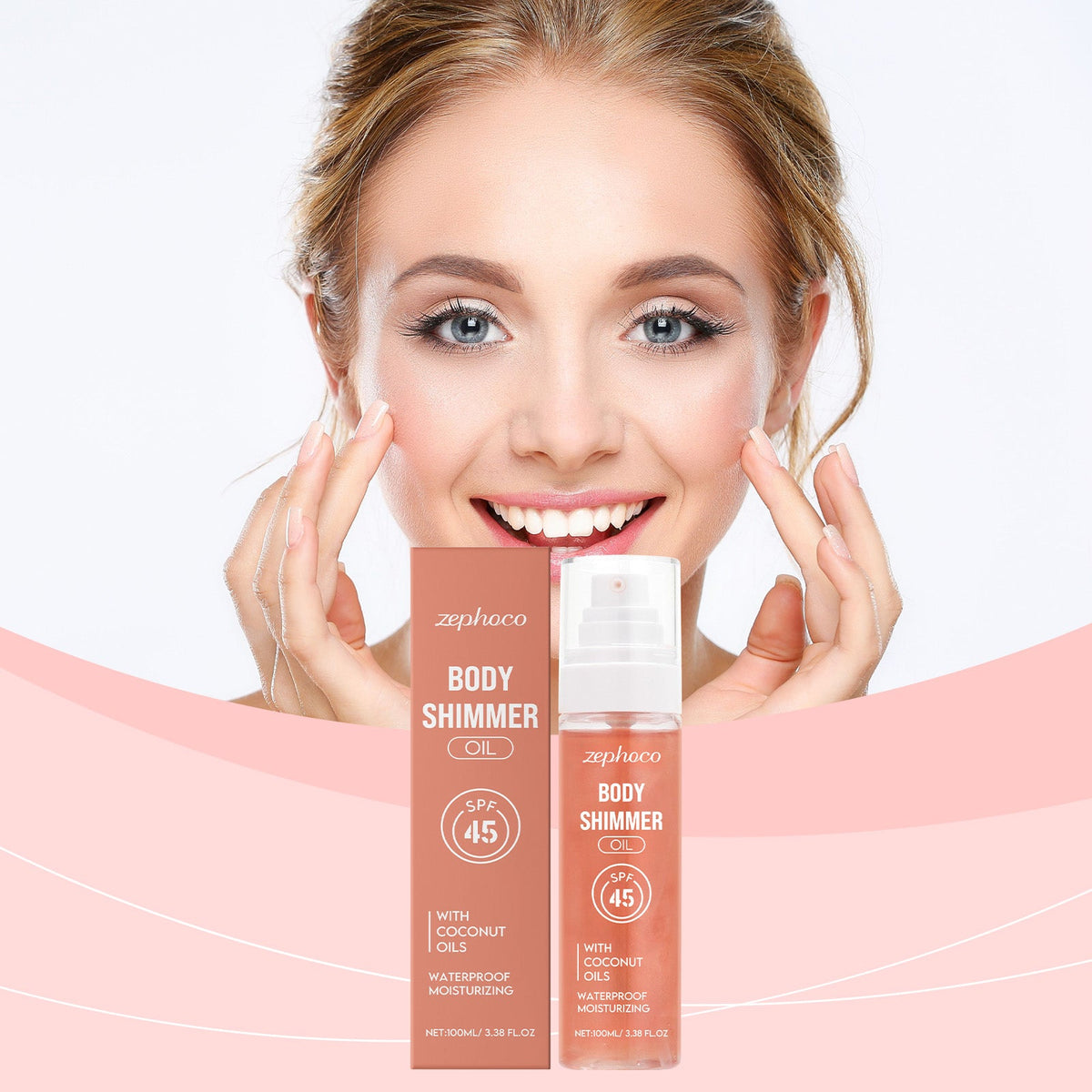 Shimmering Body Oil SPF 45 – Radiant Glow & Sun Protection