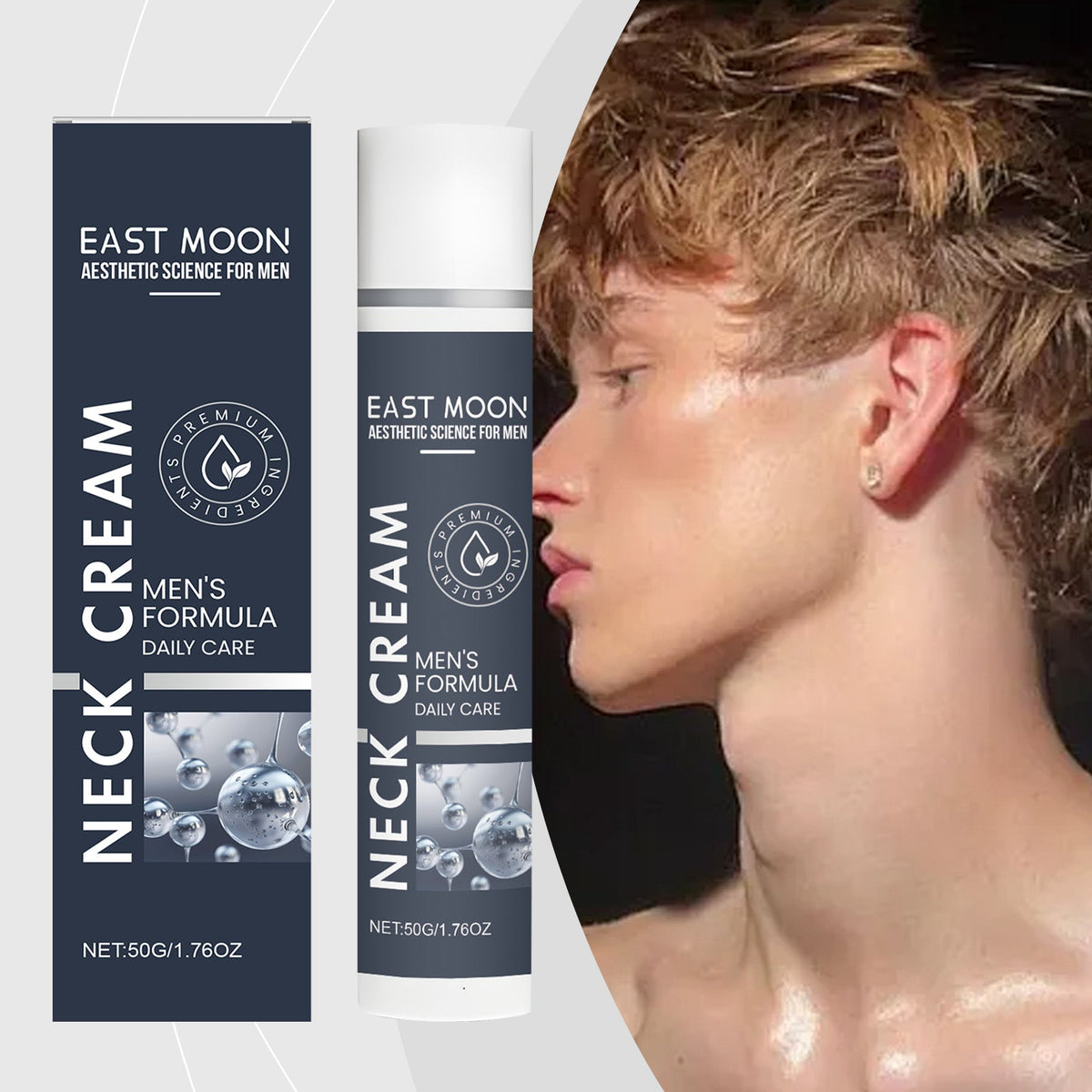 Men's Neck Firming Cream for Wrinkles & Sagging Skin