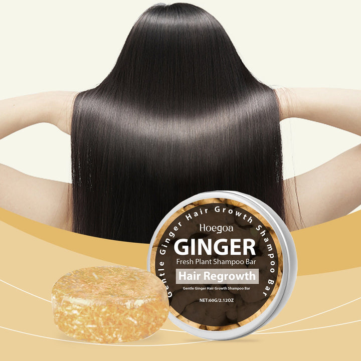 Ginger Shampoo Bar for Smoother, Fuller-Looking Hair