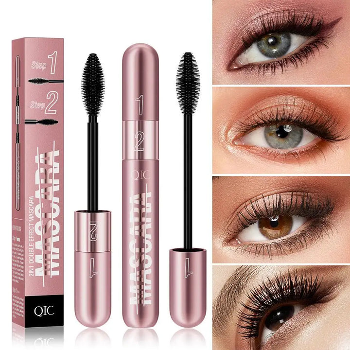 Waterproof Dual-Brush Mascara for Longer, Fuller Lashes