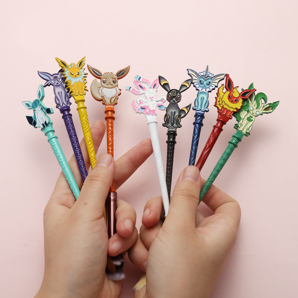 Eeveelution Makeup Brush Set — 9 Pokémon-Inspired Brushes