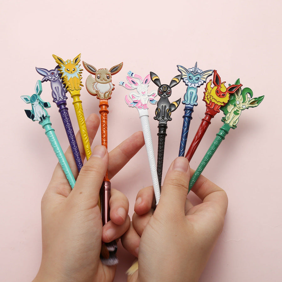 Eeveelution Makeup Brush Set — 9 Pokémon-Inspired Brushes