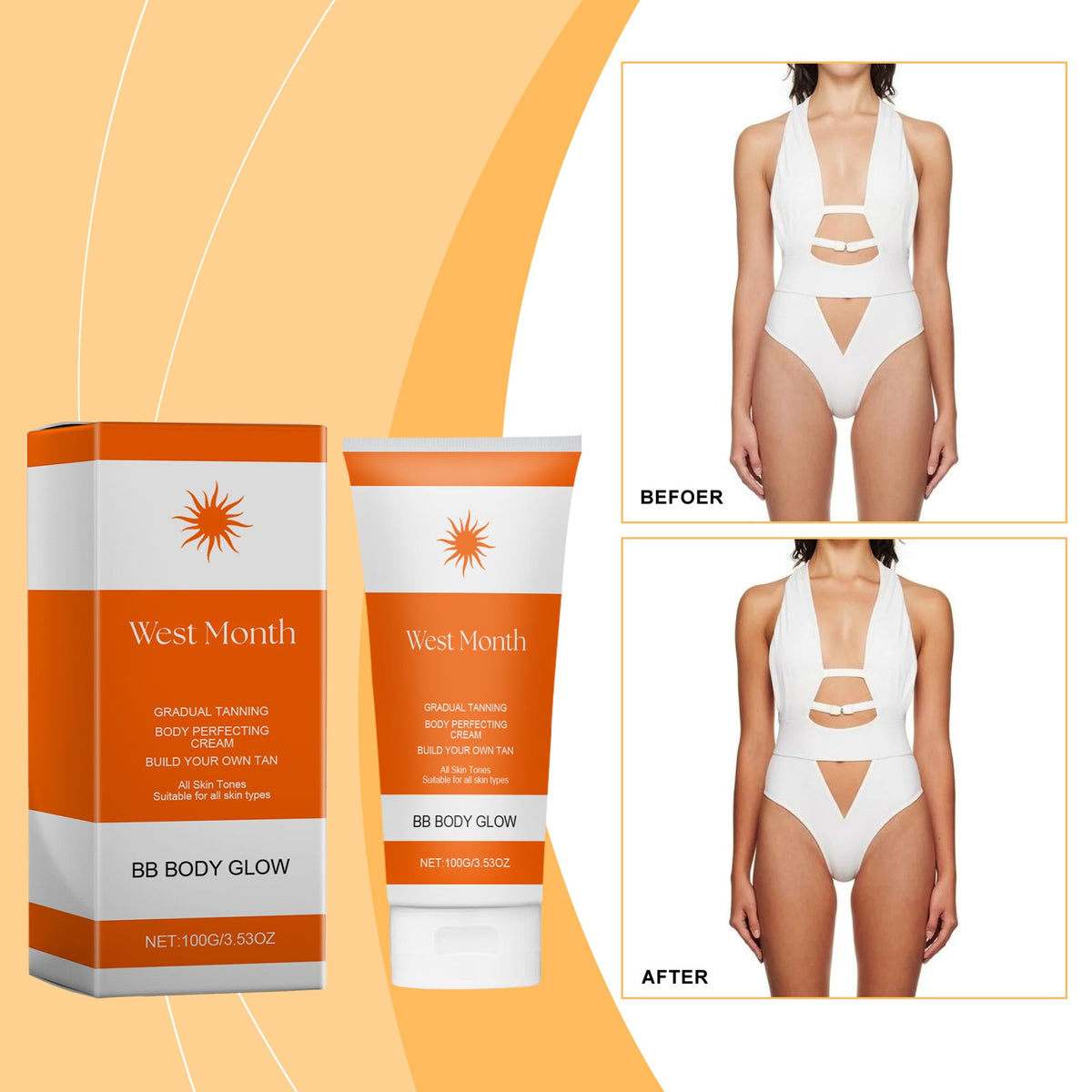 Self-Tanning Cream - Gradual Glow for All Skin Tones