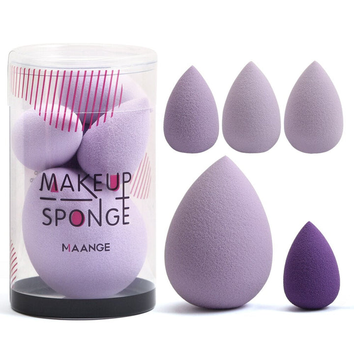 Makeup Sponge Set — Flawless Blending in 5 Sizes, 3 Colors