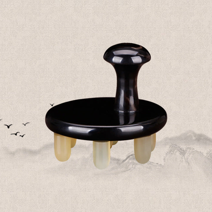 Ox Horn Acupoint Massage Comb — Seven-Star Meridian Therapy