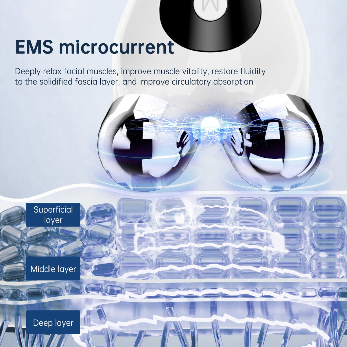 EMS Face Lifting Roller — Sculpted Jawline & Firmer Skin