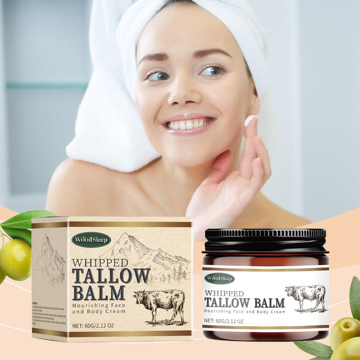WoodSleep Tallow Cream for Dry, Sensitive Skin Relief