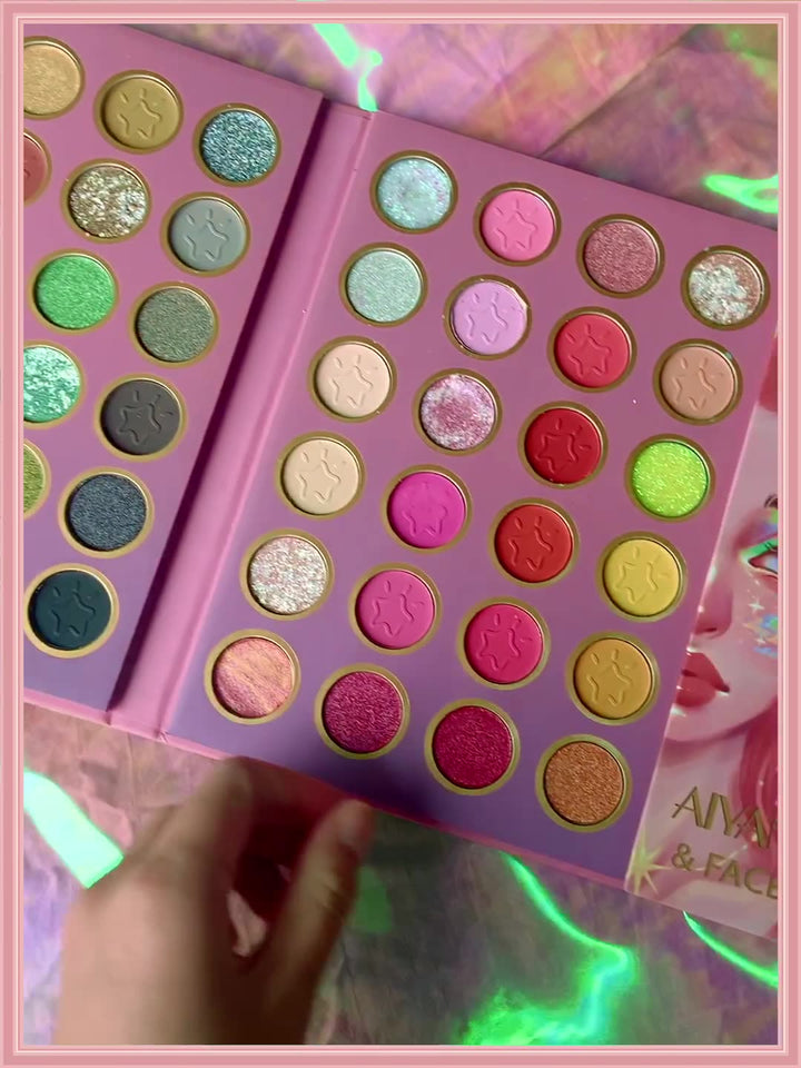 84-Color Makeup Palette for Eye, Blush & Highlight