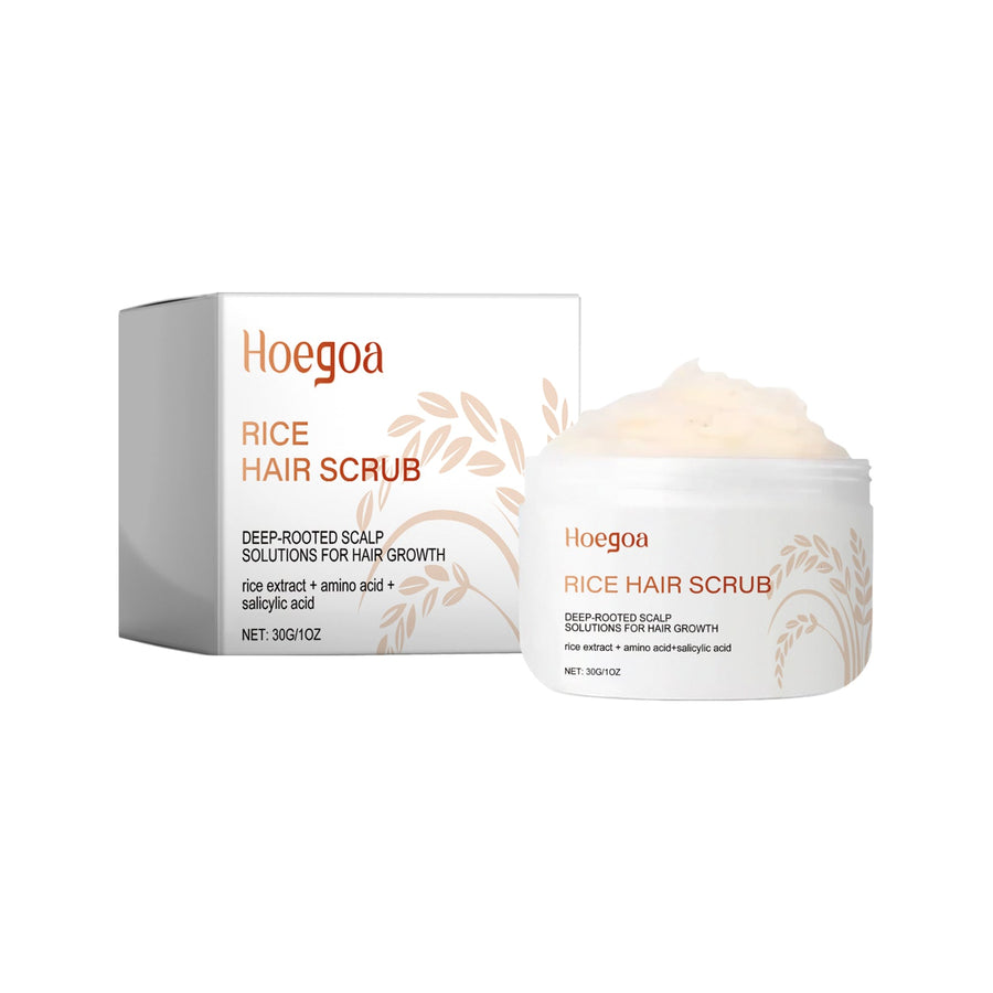 Rice Scalp Scrub for Oily, Buildup-Prone Hair Care