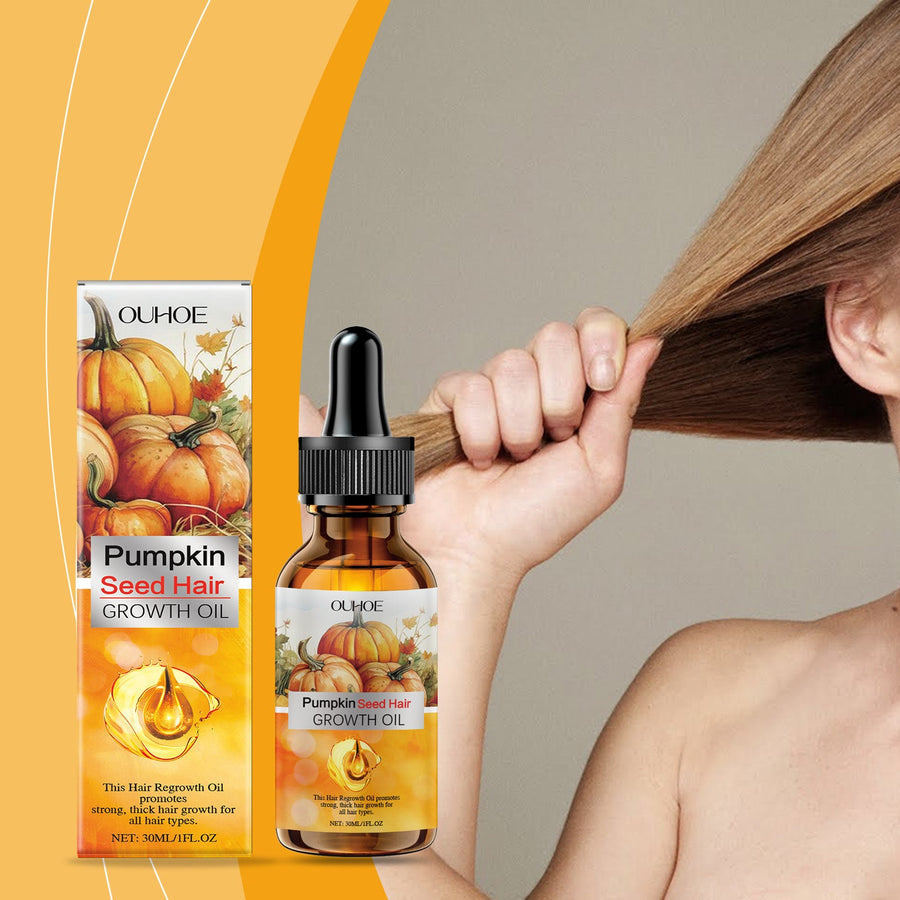 Pumpkin Seed Hair Oil for Nourished, Stronger-Looking Hair