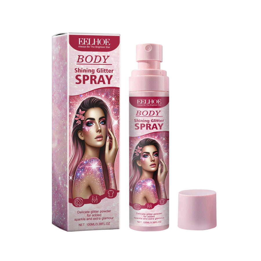 Body Glitter Spray for Waterproof, Lasting Radiance