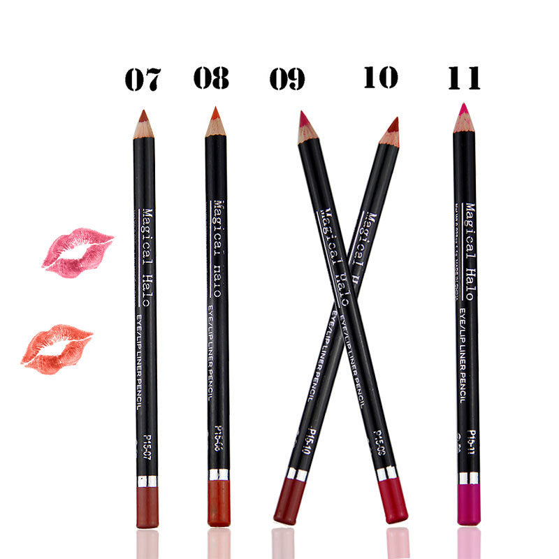 12 Waterproof Lip Liner Pencils for Defined Lips