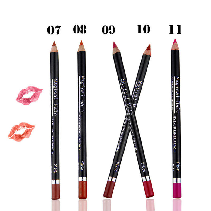 12 Waterproof Lip Liner Pencils for Defined Lips