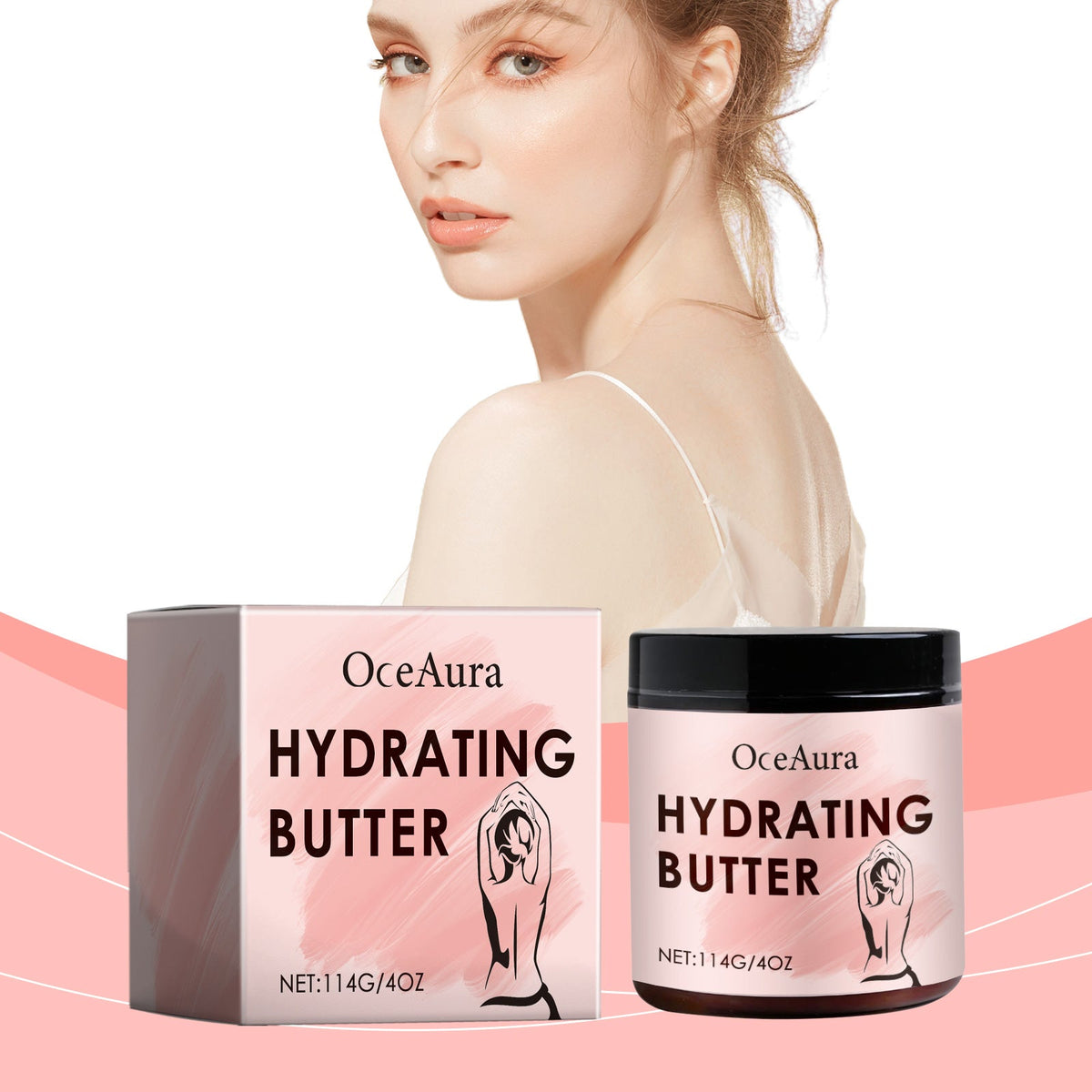 OceAura Hydrating Body Cream for Elasticity & Glow