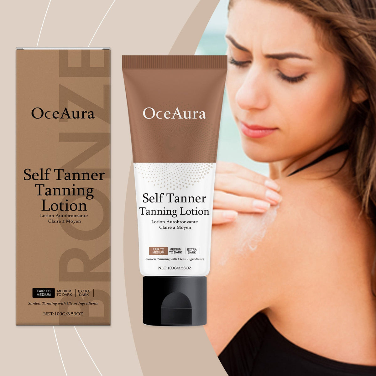 Natural Sun Tan Lotion – UV‑Free Self Tanner for a Bronze Glow