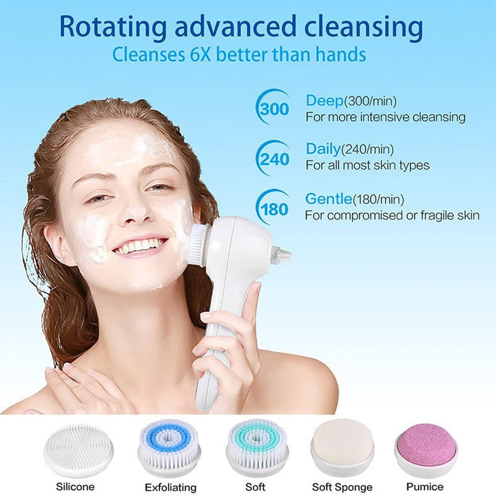 Sonic Facial Cleansing Brush — 6X Better Cleansing in 3 Modes