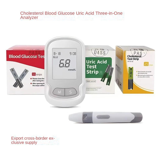3-in-1 Cholesterol & Blood Glucose Monitor | Home Test Kit