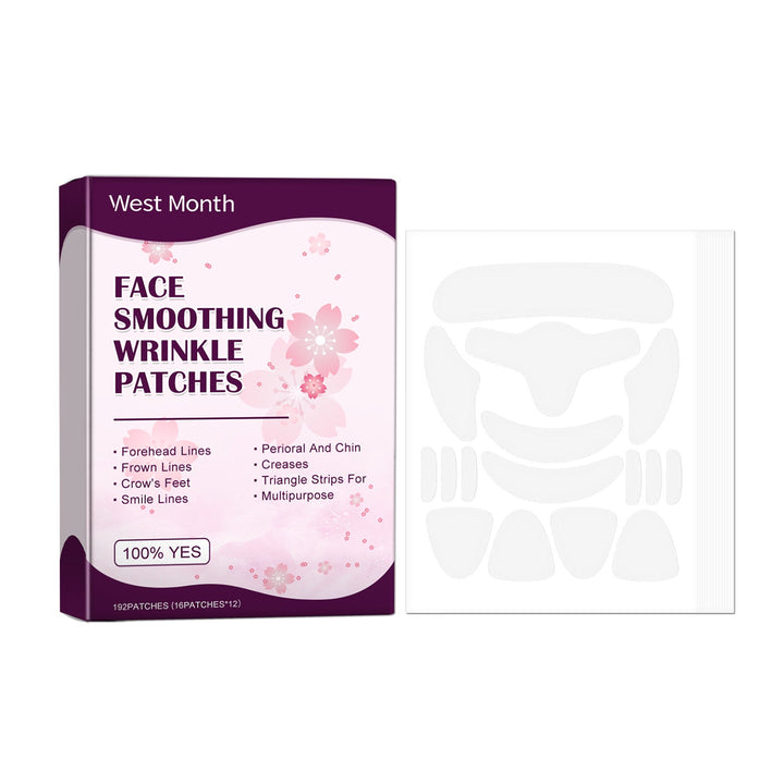 Face Smoothing Wrinkle Patches — 192 Reusable Strips