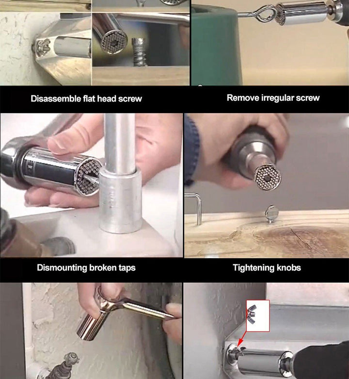 Universal Faucet Repair Kit — 2-Piece Wrench & Screwdriver Set