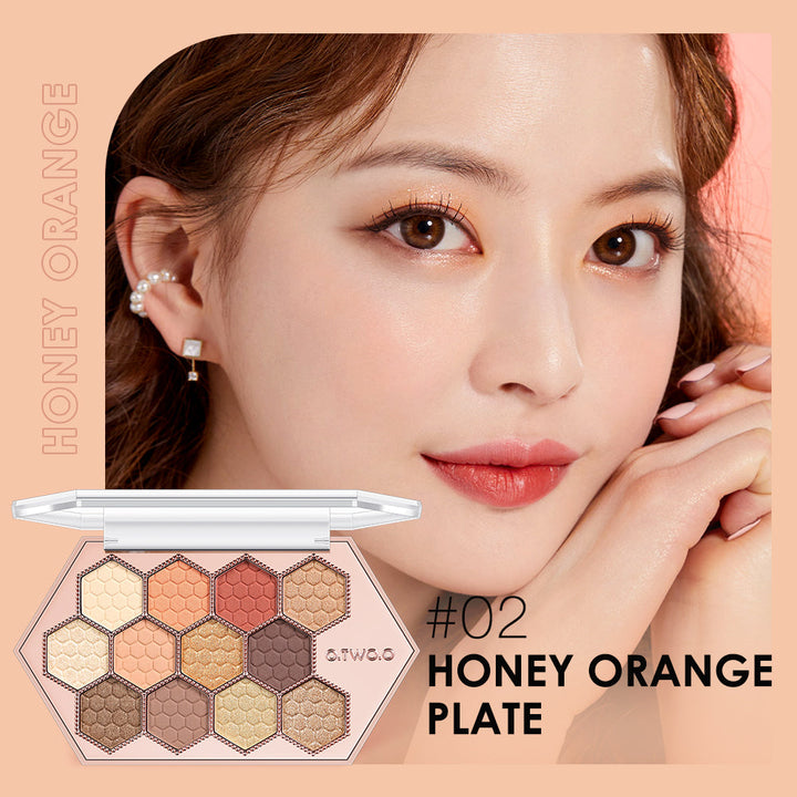 Honeycomb Eyeshadow Palette for Colorful Eye Looks