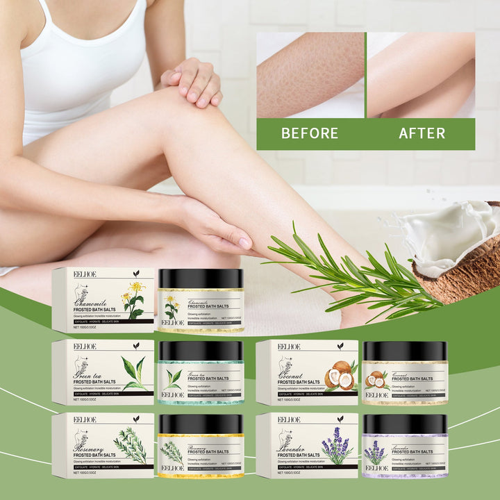 Exfoliating Bath Salts for Soft, Glowing Moisturized Skin