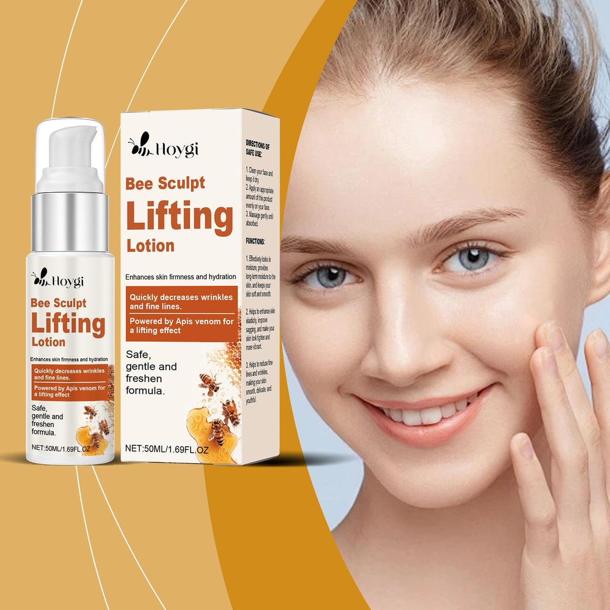 Bee Venom Firming Cream for Visible Skin Lifting
