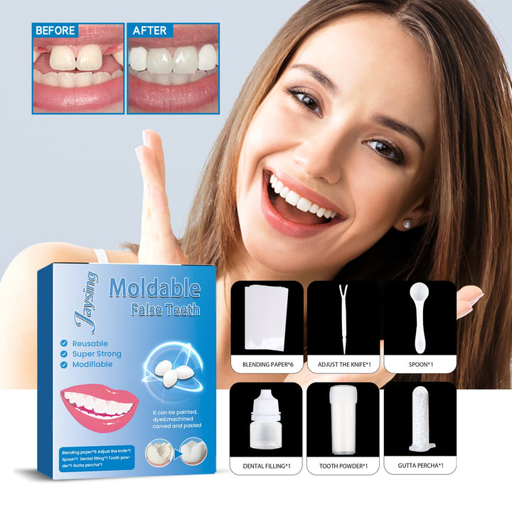 Moldable Fake Teeth Kit — Custom-Fit Smile in Minutes