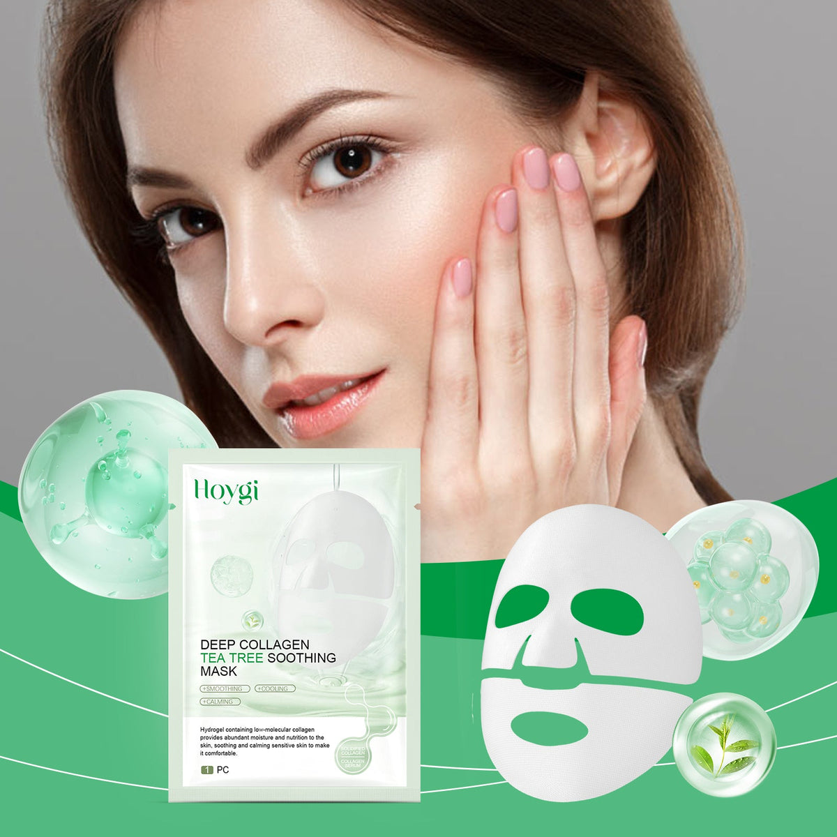Hoygi Collagen Hydrogel Mask for Sensitive, Dry Skin