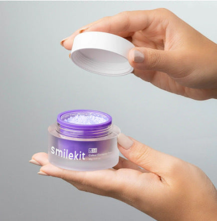 V34 Purple Tooth Powder for a Brighter-Looking Smile