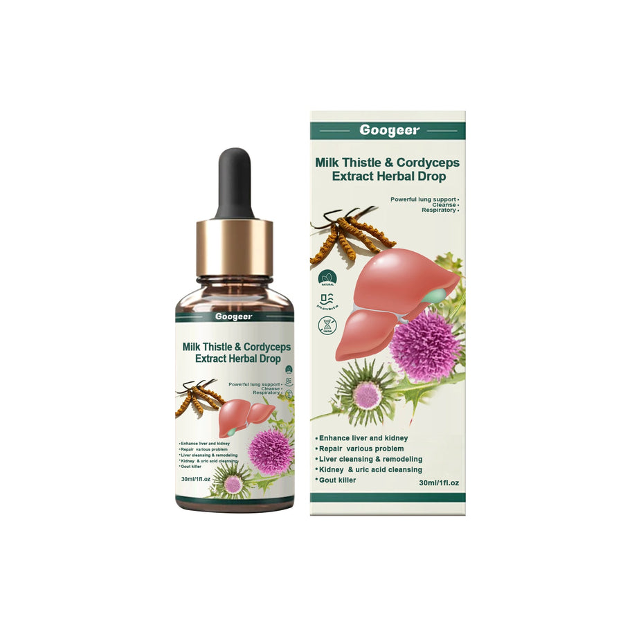 Milk Thistle Cordyceps Drops – Liver Kidney & Lung Detox