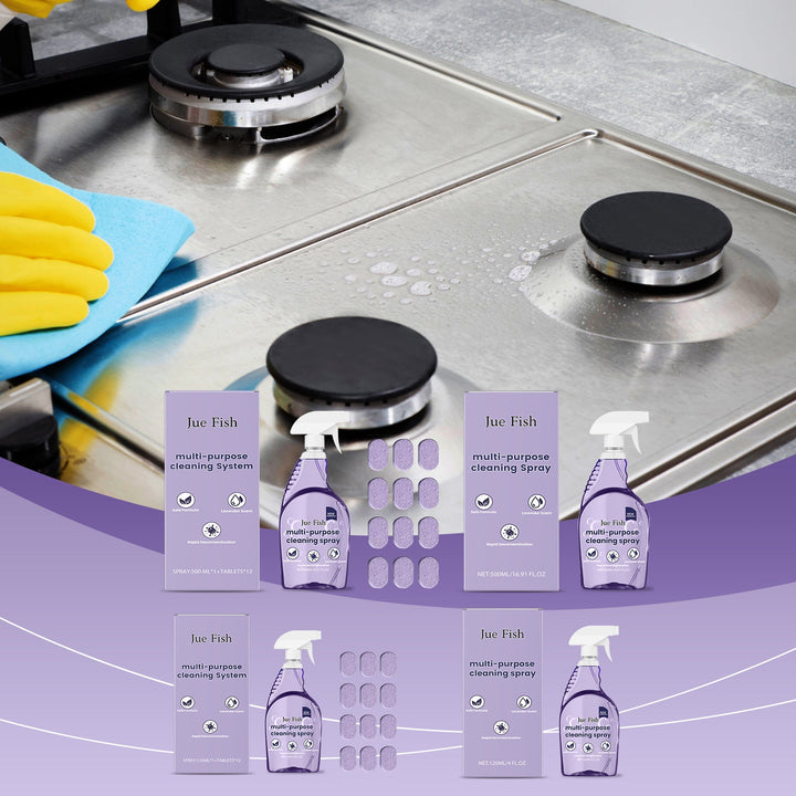 Multi-Purpose Cleaning Spray for Kitchen Grease & Stains