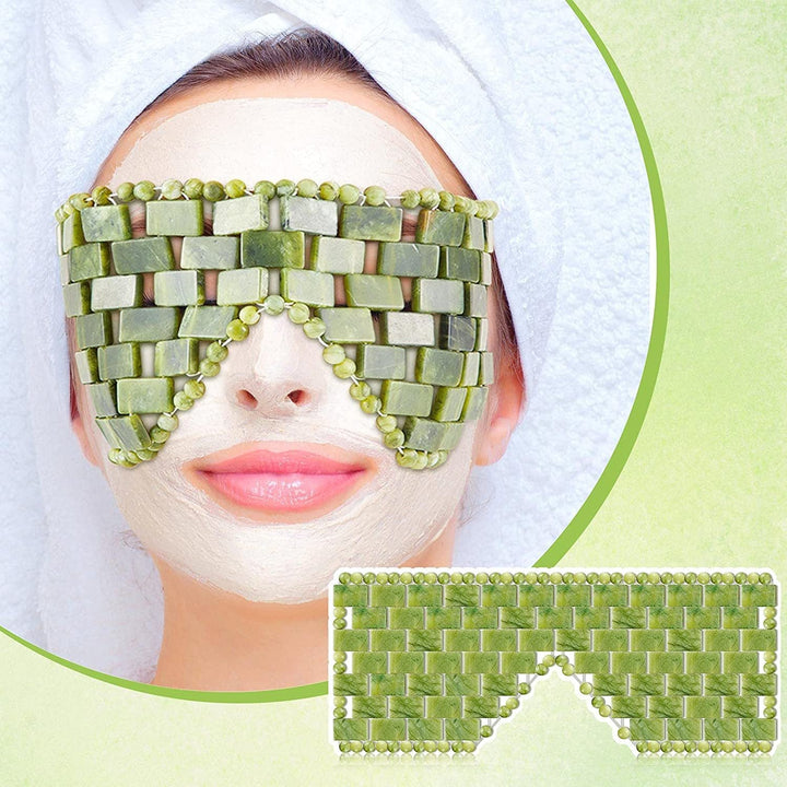 Jade Eye Mask for Cooling Spa-Like Eye Care Ritual