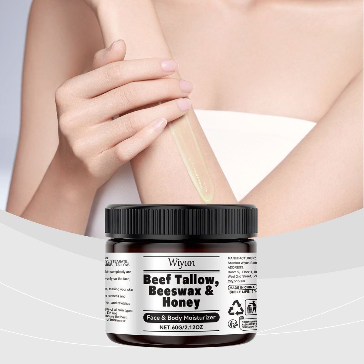 Tallow Honey Moisturizer for Dry, Sensitive Skin