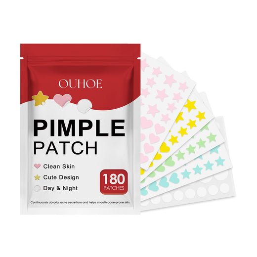 Hydrocolloid Acne Patches - Cute Shapes, 180 Count Pack
