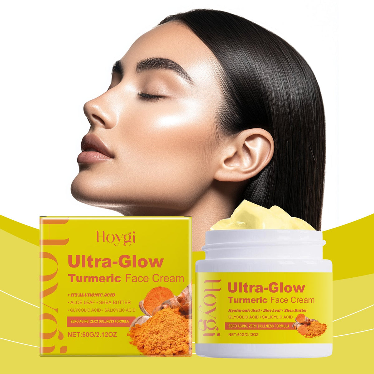 Turmeric Moisturizing Cream for Dry, Dull Skin Tone