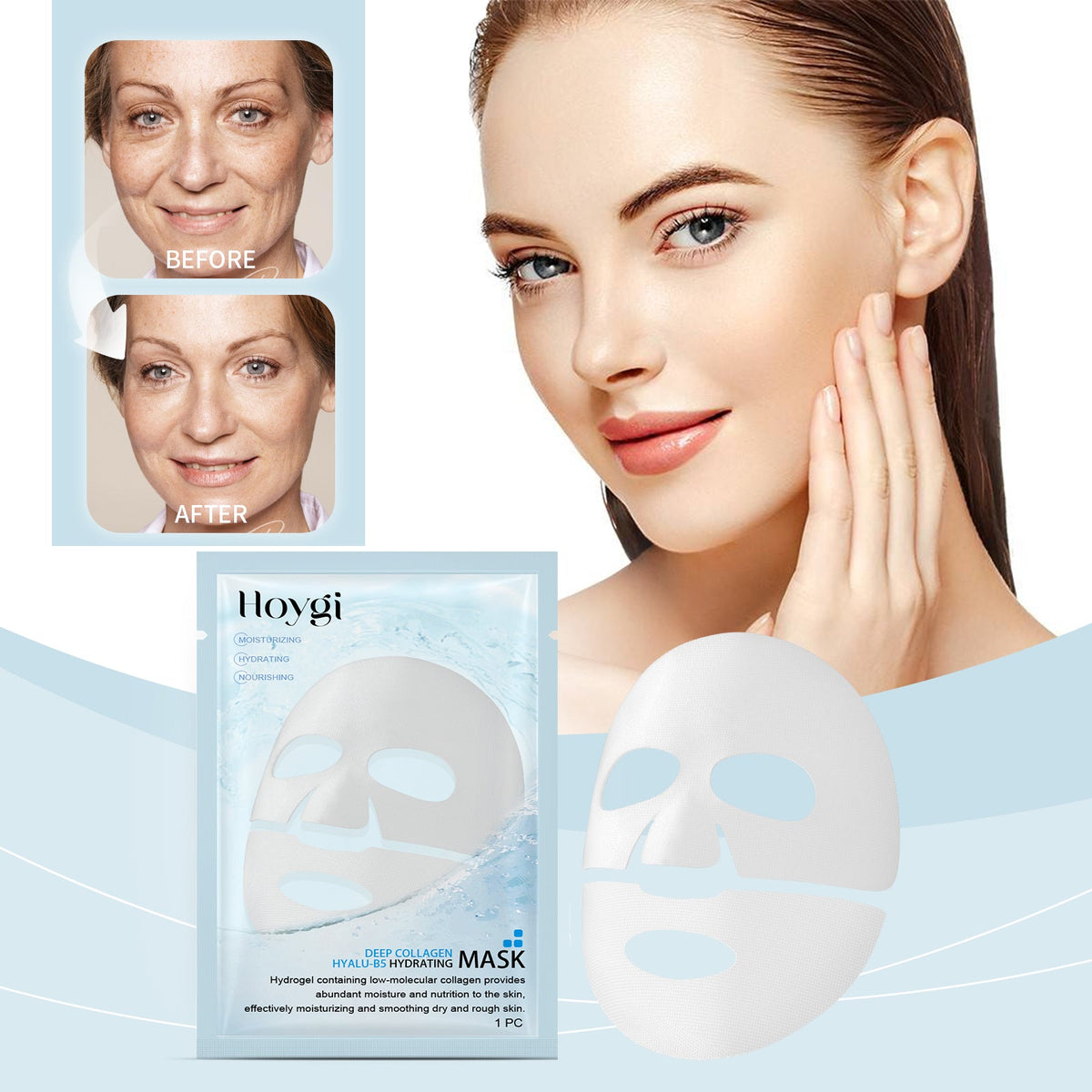 Hoygi Collagen B5 Hydrogel Mask for Dry, Tired Skin