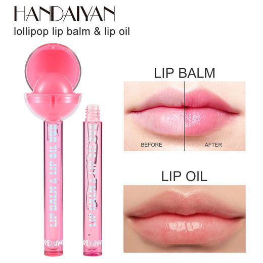Color-Changing Lip Balm & Lip Oil Duo for Glossy Lips
