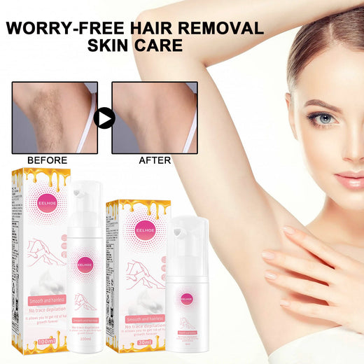 EELHOE Honey Mousse Hair Removal Spray — Painless, Smooth Skin